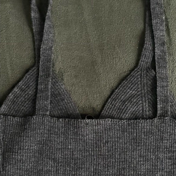 Zara Gray Bralette Crop top in a size Medium. Simple but cute. - Picture 3 of 5